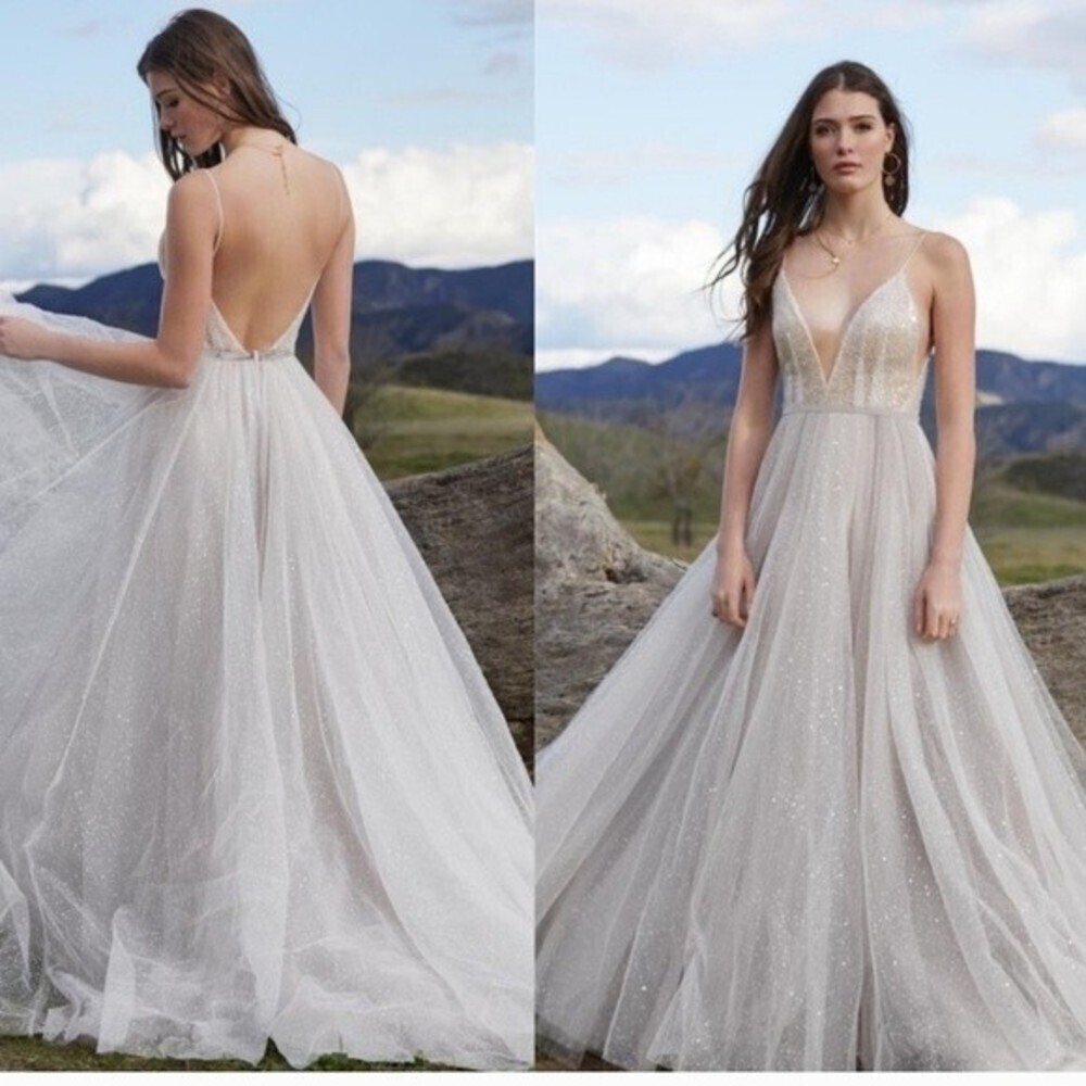 NWOT Anthropologie BHLDN Willowby by watters galaxy hera wedding gown Sz 6